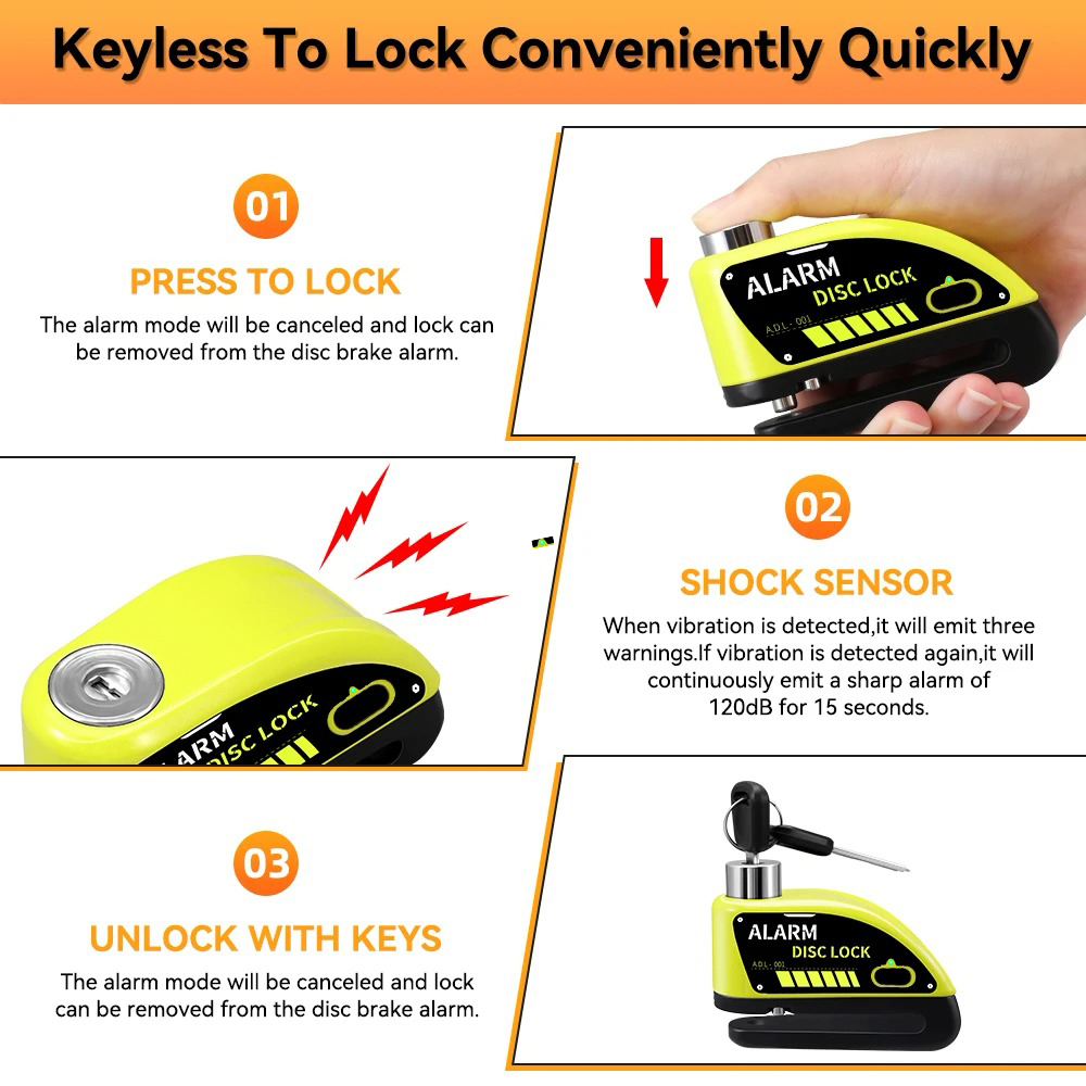 Extractme Motorcycle Lock with - огляд і ціна Disc Lock Brake