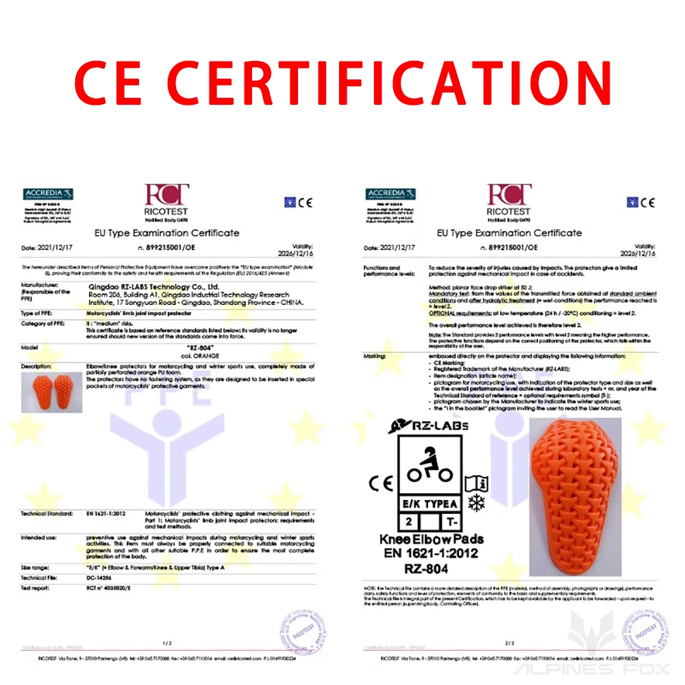 CE Level 2 Certified Motorcycl - огляд і ціна Motorcycle Gear Alpine