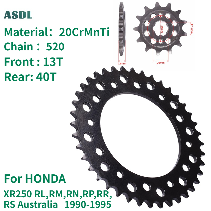 520 13T 40T Motorcycle Front R - огляд і ціна Motorcycle Gear Australia