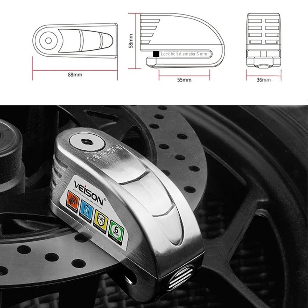 Waterproof Motorcycle Disc Bra - огляд і ціна Disc Lock Brake