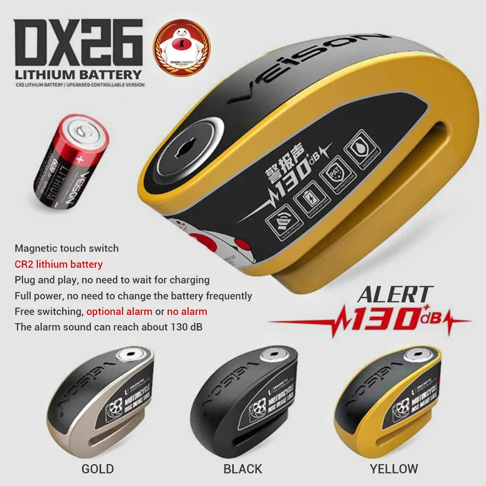Waterproof Motorcycle Alarm Lo - огляд і ціна Disc Lock Brake